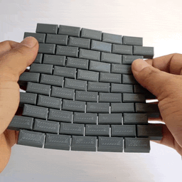 set of brick & cobblestone coasters (3 files) 3d model
