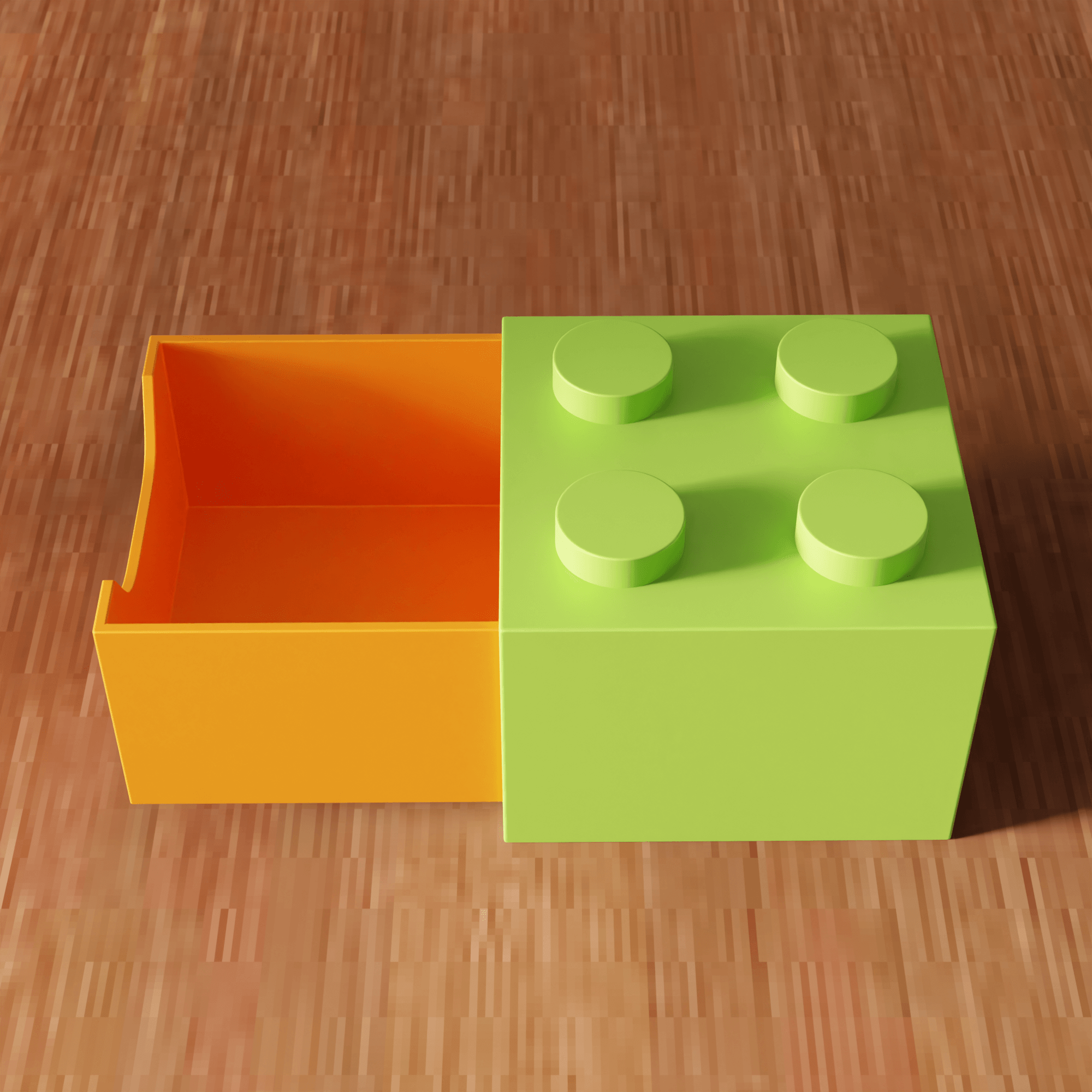 Modular Brick Toy Desktop Drawer Organizer 3d model