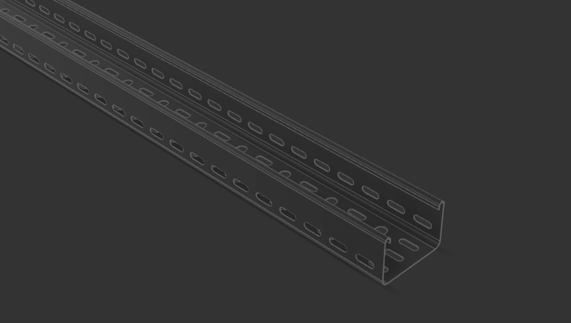 Cable Tray 75mm x 3000mm TYPE1 3d model