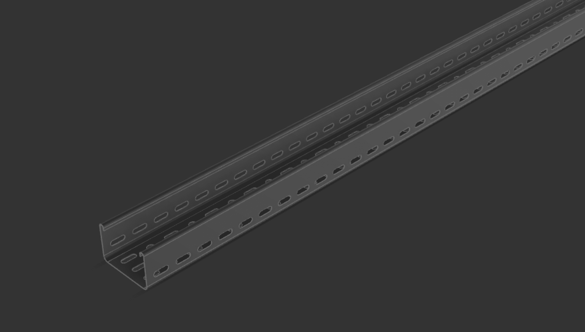 Cable Tray 75mm x 3000mm TYPE1 3d model