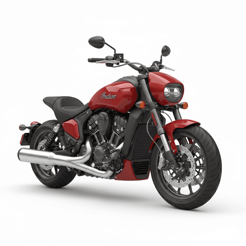 Indian Chieftain Bagger Touring Motorcycle 3d model