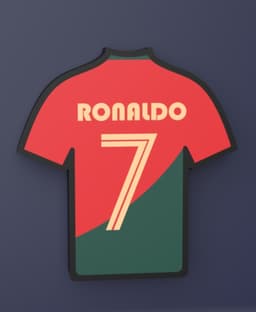 CR7 Portugal Jersey - LED Strip compatible 3d model
