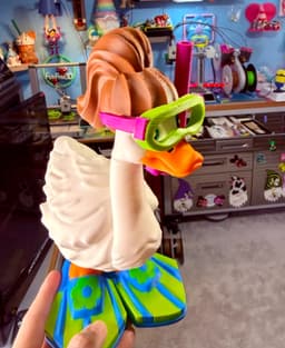 Girl Snorkel and Flippers Goose Gear for Porch Goose 3d model
