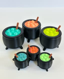 Mini Boiling Cauldron Fidget for Halloween 3d model