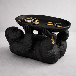 Gorilla Jewelry Tray STL – Luxury Ring Dish & Vanity Organizer 3d model