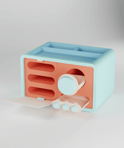 ECHO-VAULT ORGANIZER WITH HIDDEN STORAGE | NO SUPPORTS, NO GLUE, NO AMS 3d model