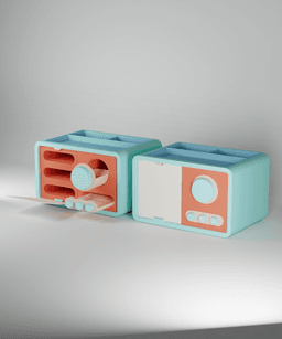 ECHO-VAULT ORGANIZER WITH HIDDEN STORAGE | NO SUPPORTS, NO GLUE, NO AMS 3d model