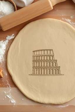Coliseum Cookie Cutter, Biscuit Cutter 3d model
