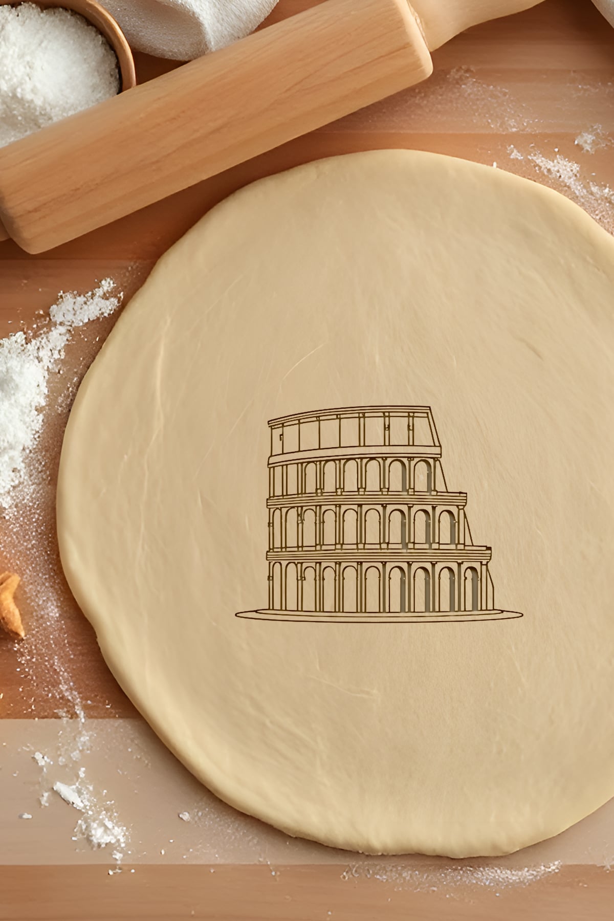 Coliseum Cookie Cutter, Biscuit Cutter 3d model