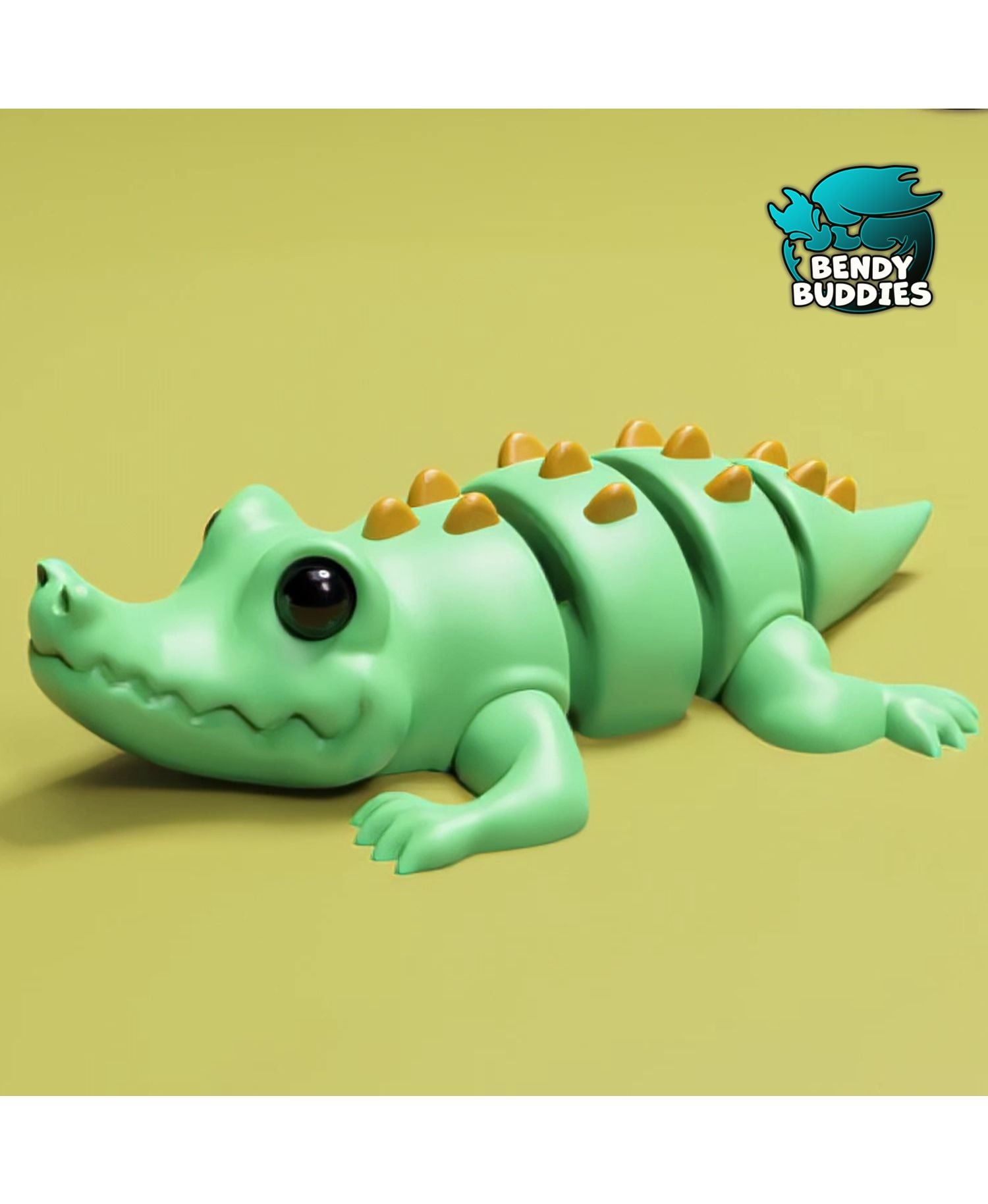 Crocodile Crocsi / Alligator Articulated / Print-in-Place Croc / Cute Reptile / Creature World Beast 3d model