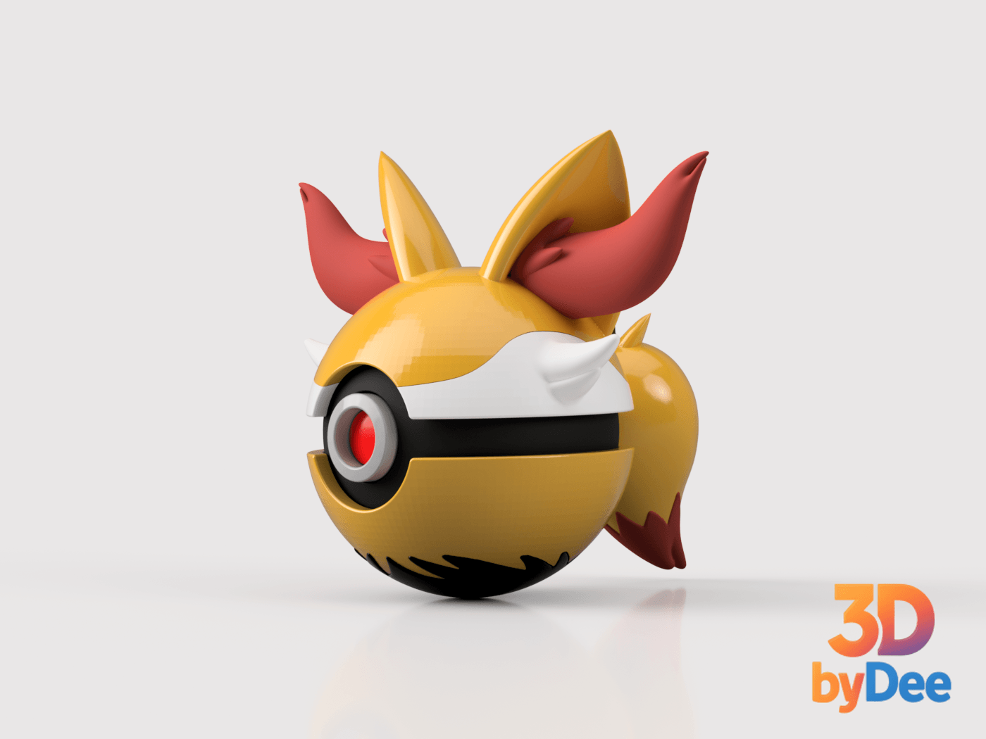 Braixen Pokeball 3d model