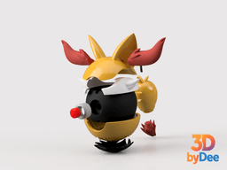Braixen Pokeball 3d model