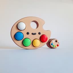 Cute Clicker Paint Palette Collection | No AMS | Print-in-place | Support-free 3d model