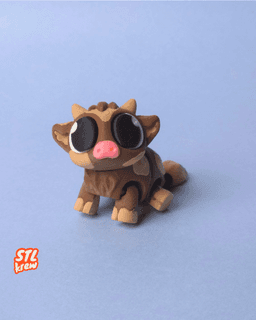 Cute articulated cow - Moolly 3d model