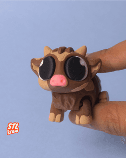 Cute articulated cow - Moolly 3d model