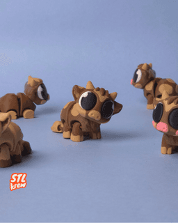 Cute articulated cow - Moolly 3d model