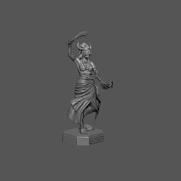 Oya Timboa Statue - African Orisha Goddess 3D Printable STL 3d model
