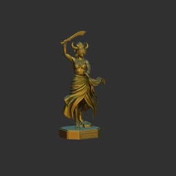 Oya Timboa Statue - African Orisha Goddess 3D Printable STL 3d model