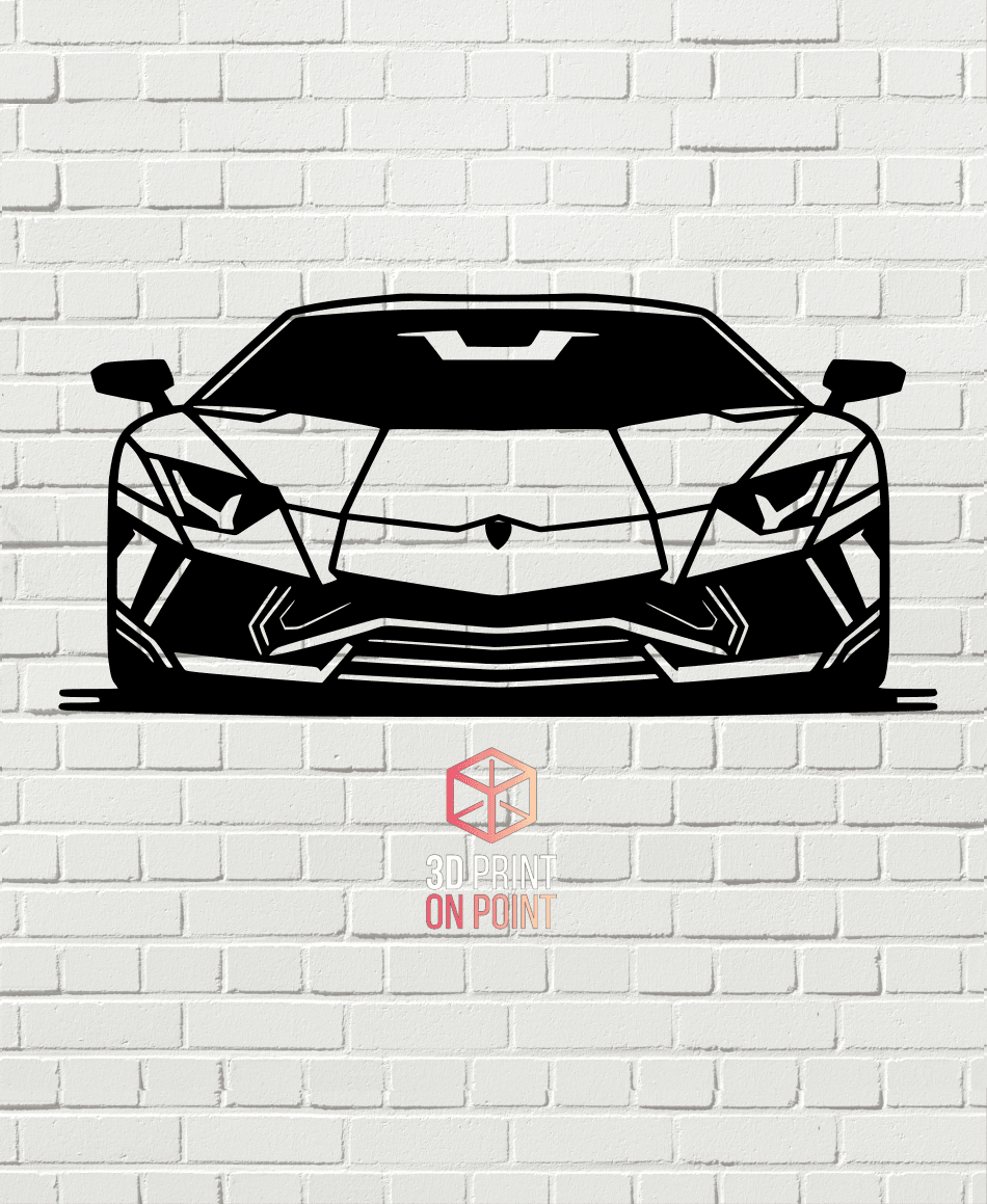 LAMBORGHINI AVENTADOR 1 - WALL ART 3d model