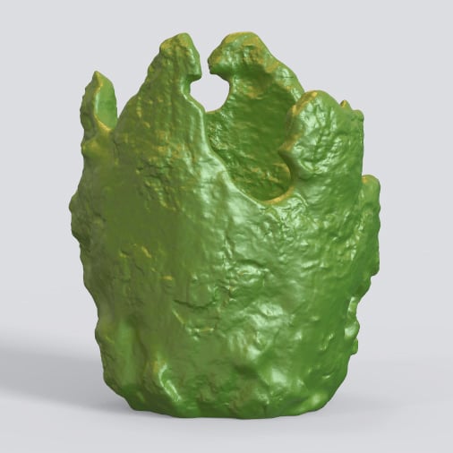 UNIQUE SCULPTURAL ORGANIC PLANTER 3d model