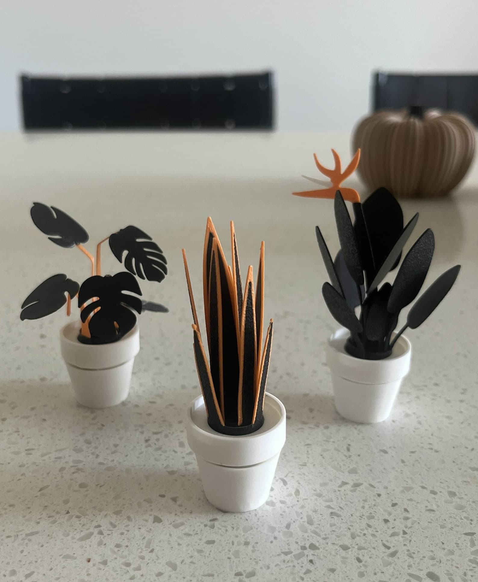 Had some fun customizing these plants to be Halloween themed. They work great as fidget toys and even better as decor!