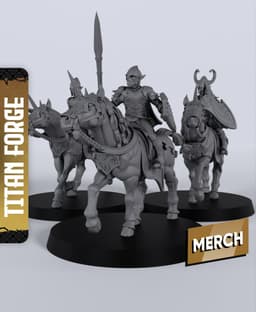 Heath Riders - With Free Dragon - 5e DnD Inspired for RPG and Wargamers 3d model
