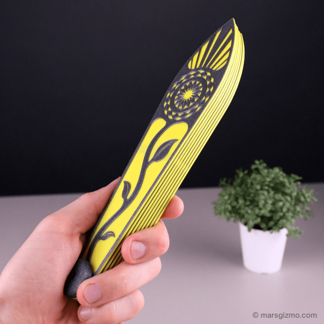 Sunflower Hand Fan (STL Format) | #pdo #summer | NoahMillerDesign - Check it in my video:
https://youtu.be/u1EImXgntHI

My website: https://www.marsgizmo.com - 3d model