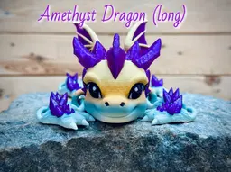 Amythyst dragon (long) 3d model