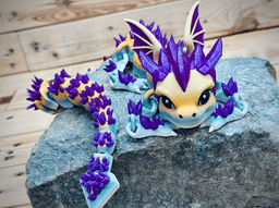 Amythyst dragon (long) 3d model