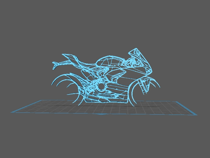 Ducati - Panigale V2 Wall Art 3d model