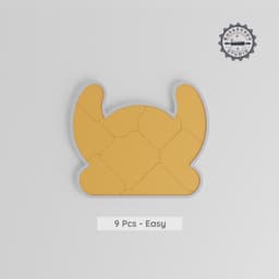 Viking Helmet Montessori Progressive Puzzle, 3-Level Learning Tray, Fairytale Collection, Warrior Helm, 170mm STL Design PRODUCT_8094 3d model