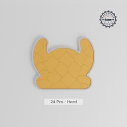 Viking Helmet Montessori Progressive Puzzle, 3-Level Learning Tray, Fairytale Collection, Warrior Helm, 170mm STL Design PRODUCT_8094 3d model