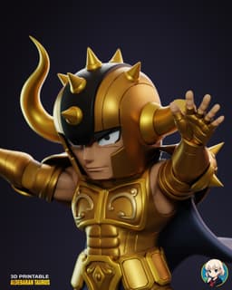 Saint Seiya Aldebaram Chibi - Premium Collectible 3d model