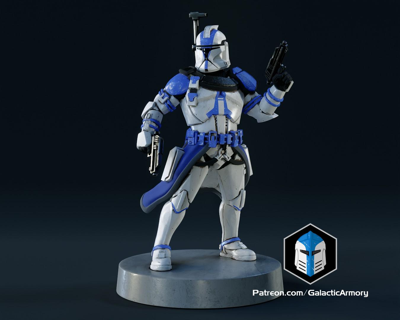 Clone Trooper Figurine - Officer 3d model