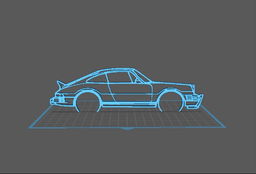 Porsche - 911 Safari Wall Art 3d model