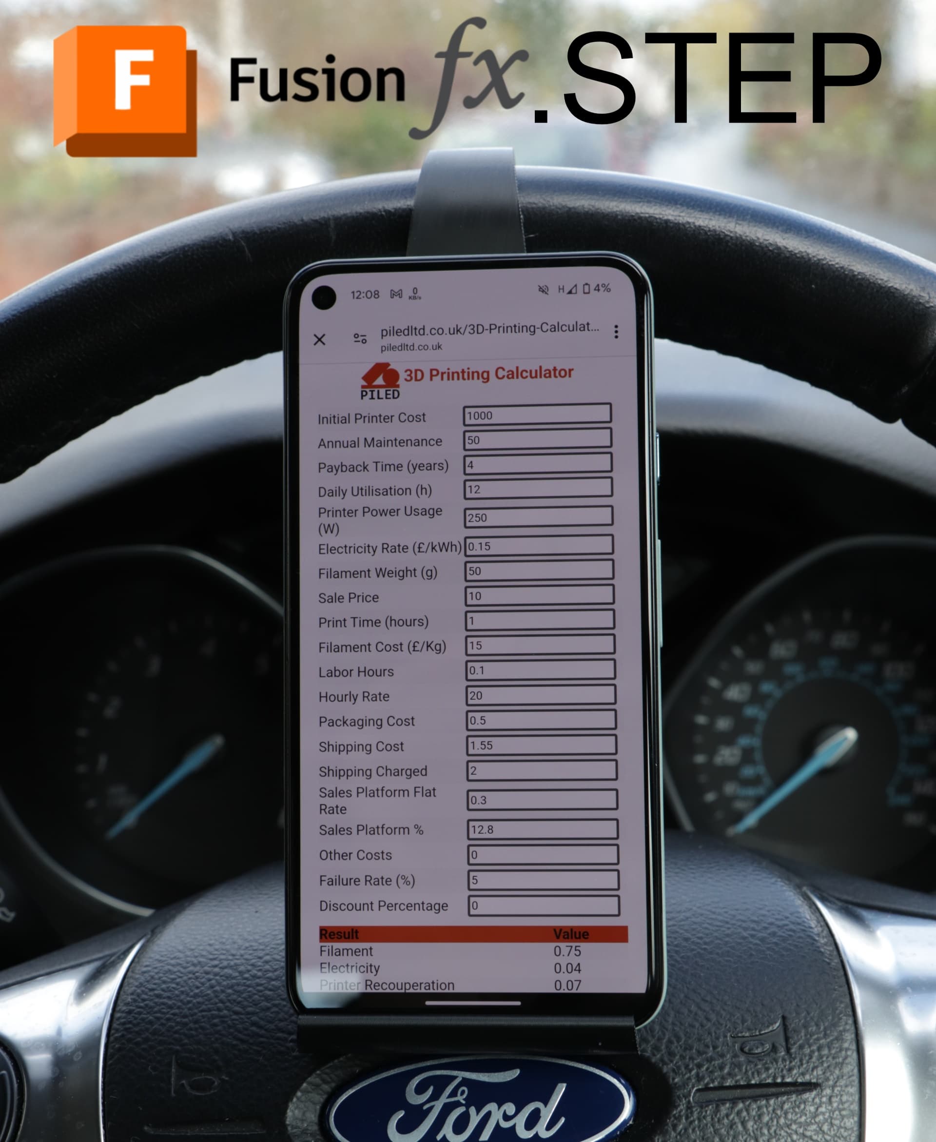 Car Phone Holder 3d model