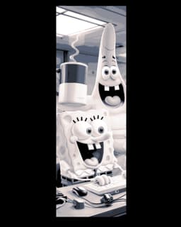 Best Friends forever - Spongebob and Patrick -set of bookmarks 3d model