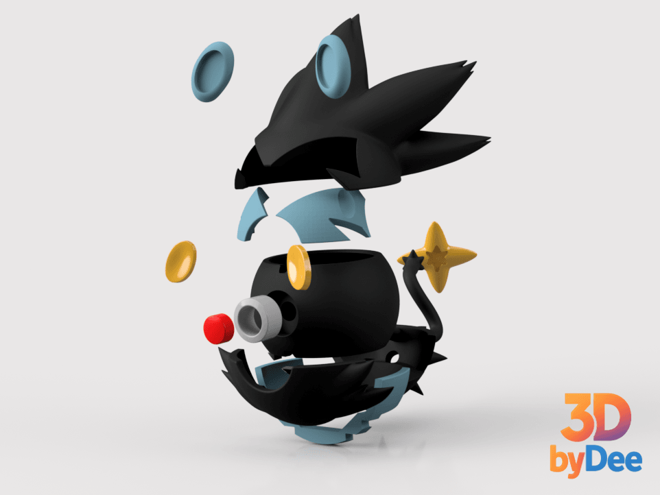 Luxray Pokeball 3d model