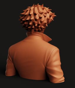 Spike Spiegel Bust | Space Cowboy Statue | Jazz Anime Sculpture 3d model