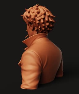 Spike Spiegel Bust | Space Cowboy Statue | Jazz Anime Sculpture 3d model