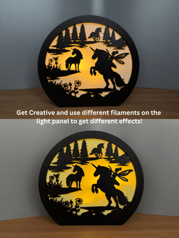 Unicorn and Fairy Lamp Night Light Horse Lamp Unicorn Decor Tea Light holder Candle Holder 3d model