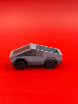 Tesla Cybertruck Print & Assemble Kit With Working Wheels 3d model