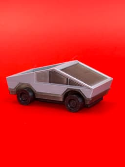 Tesla Cybertruck Print & Assemble Kit With Working Wheels 3d model