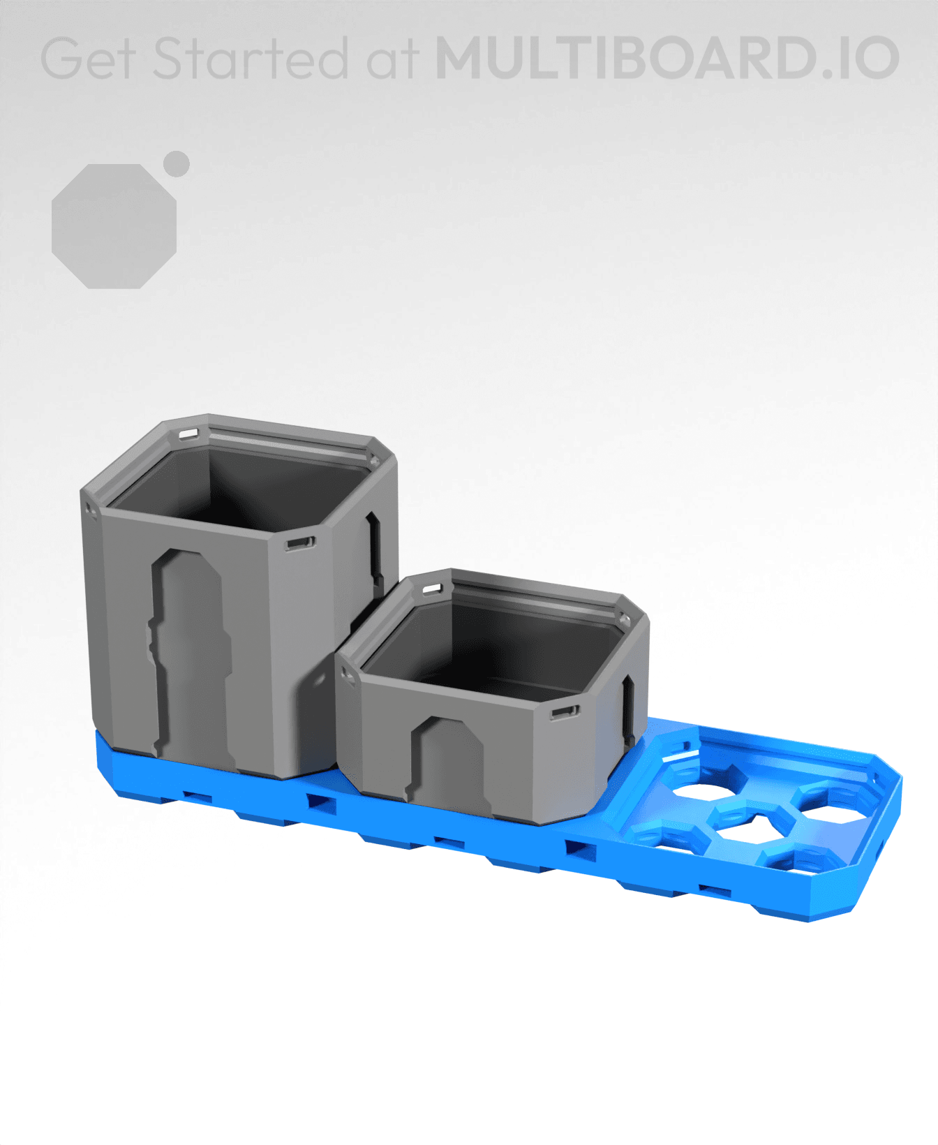 3x1 CU - Multibin Base Plate 3d model