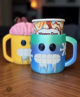 Brain Freeze - Ice Cream Pint Holder 3d model