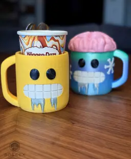 Brain Freeze - Ice Cream Pint Holder 3d model