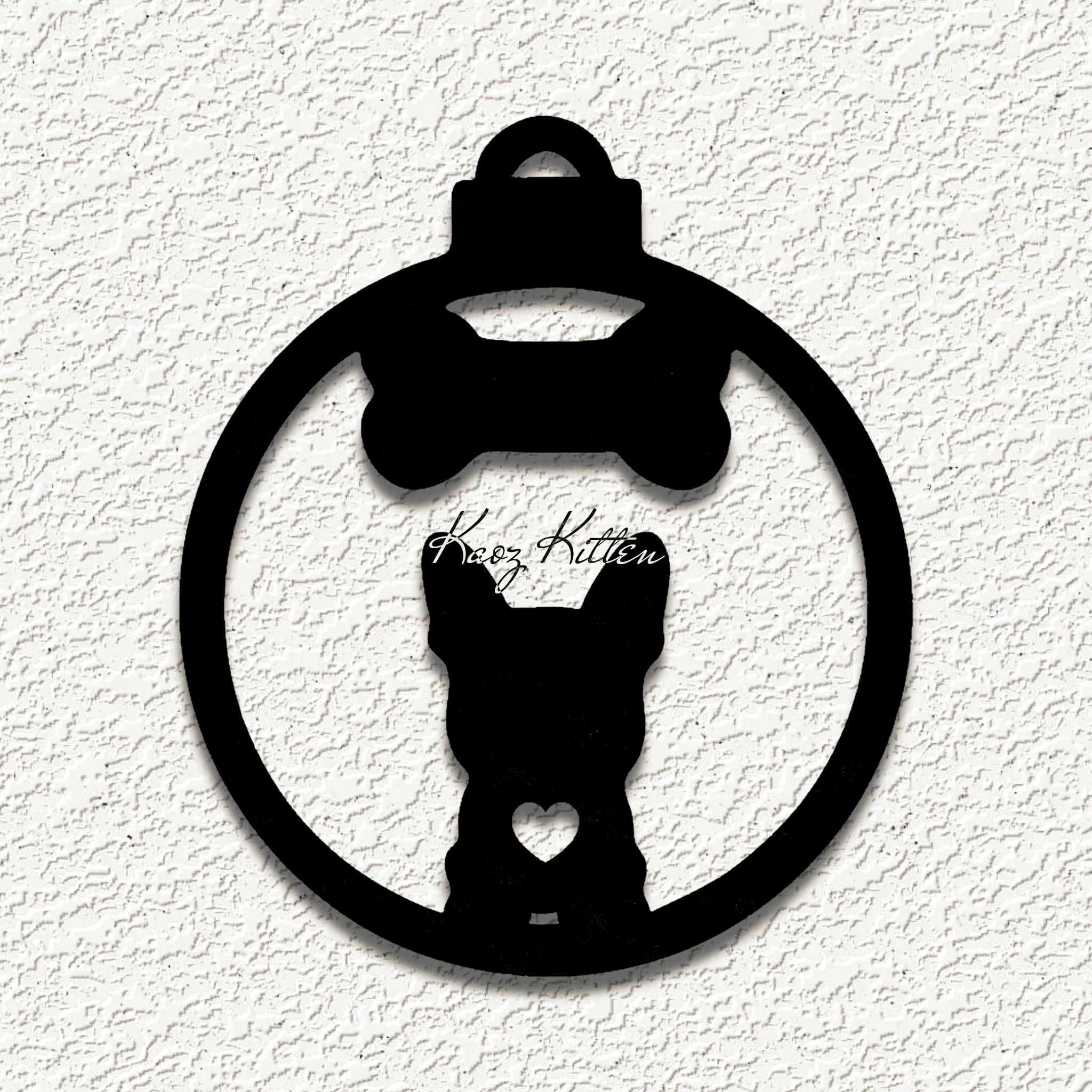 FRENCH BULLDOG WALL ART HOME DECOR 3d model