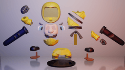 Ninja Mario – Knife Holder Edition! 3d model