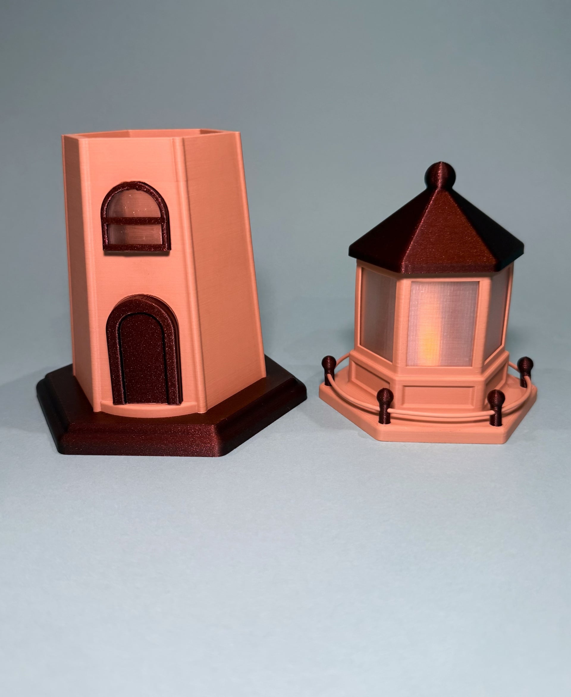 Lighthouse LED Tea Light Decoration 3d model