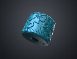 Texture Rollers Floral - middle sized n.16 - FREE 3d model